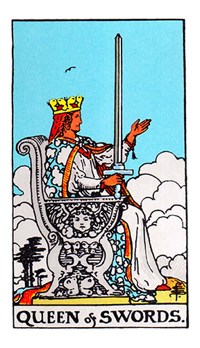 General Interpretation and Meaning of the Queen of Swords - Upright ...