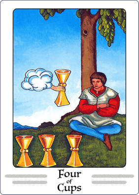 FOUR OF CUPS